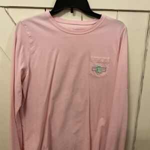 Vineyard Vines Light Pink Long Sleeve Tee
